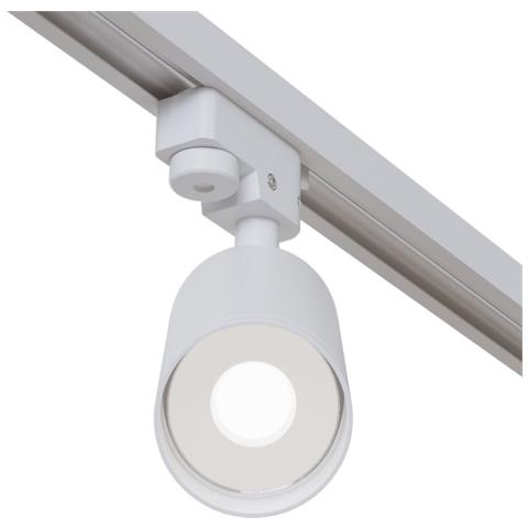 Faretto Per Binario Moderno Focus Alluminio Bianco 1 Luce - Foto 2