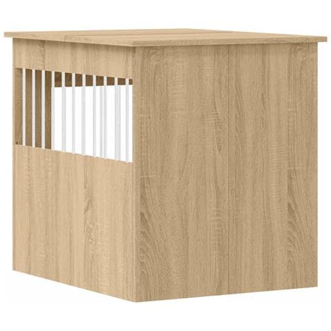 Gabbia Cani Arredamento Rovere Sonoma 64,5x80x71cm Multistrato - Foto 8