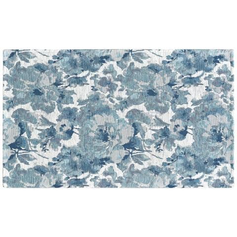 Tappeto Arredo Salotto Antiscivolo Scendiletto Camera Dis. Dubai By Suardi 65x220 Azzurro - Foto 1