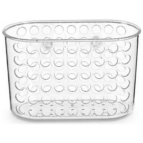 Portaoggetti Da Doccia 19,3 X 12 X 9 Cm Trasparente Plastica Pvc (12 Unità) - Foto 2