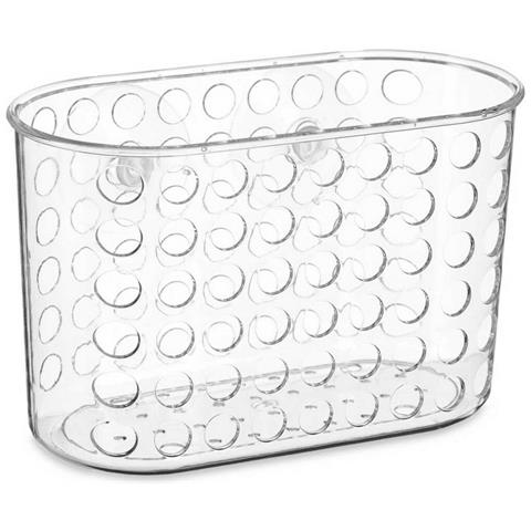 Portaoggetti Da Doccia 19,3 X 12 X 9 Cm Trasparente Plastica Pvc (12 Unità) - Foto 3