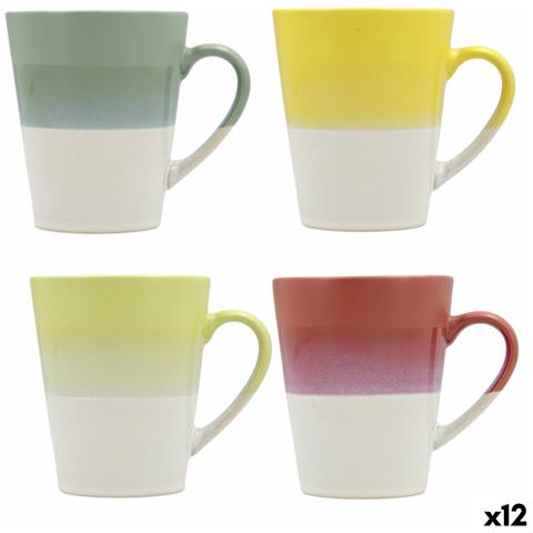 Tazza Atenua Ceramica Multicolore (300 Ml) (12 Unità) - Foto 1