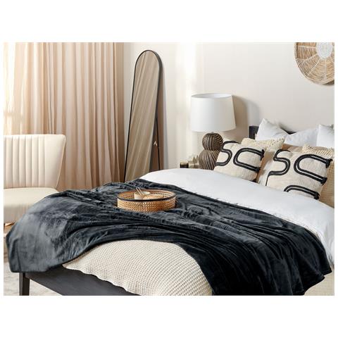 Coperta Bayburt 200 X 220 Cm Nero - Foto 1