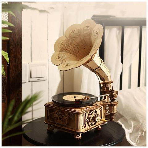 Puzzle 3d | Grammofono Classico / Versione Motorizzata - Foto 2