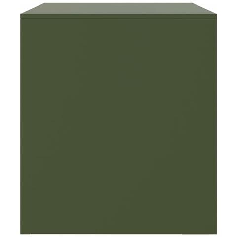 Mobile TV Verde Oliva 67x39x44 cm in Acciaio - Foto 2