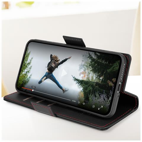 Custodia Per Xiaomi 14 Portafoglio Anti-rfid Supporto Orizzontale, Nero - Foto 5