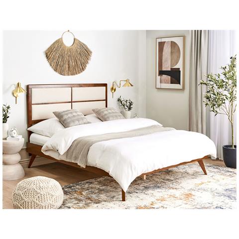 Letto Poissy 160 X 200 Cm Frasino Scuro - Foto 1