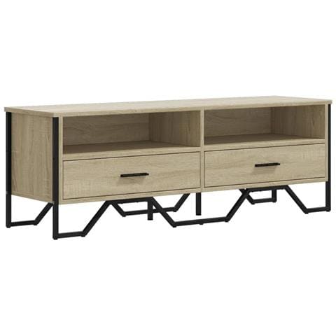 Mobile Tv Rovere Sonoma 122x34x41 Cm In Legno Multistrato - Foto 1