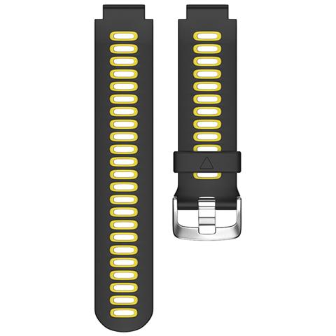Cinturino In Silicone Per Garmin Forerunner235/220/230/620/630/735 Con Strumenti Black+yellow - Foto 1