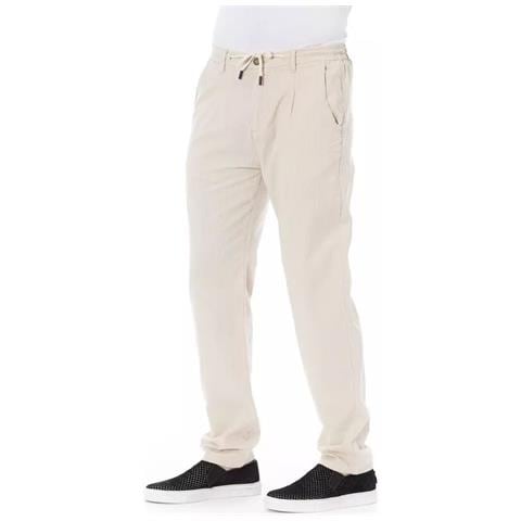 Jeans E Pantaloni In Cotone Beige - W40 - Foto 2