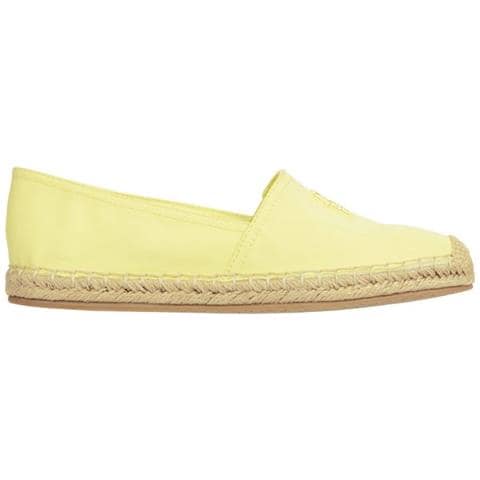 Embroidered Flat Espadrille Yellow Tulip Espadrillas Cotone Scarpe Donna Giallo Eu 39, Fw0fw07721 Zin - Foto 1