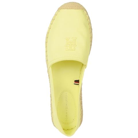 Embroidered Flat Espadrille Yellow Tulip Espadrillas Cotone Scarpe Donna Giallo Eu 39, Fw0fw07721 Zin - Foto 2