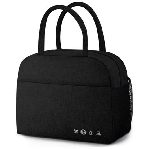 Borsa Termica per Pranzo per Adulti Colore Nero - Foto 1