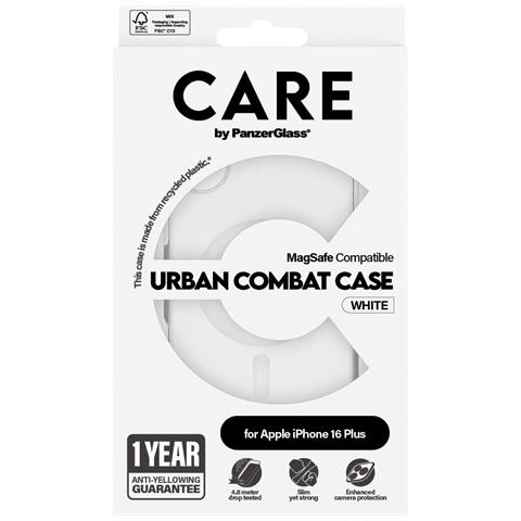 CARE by PG White MagSafe iPhone16 6.7 custodia per cellulare Cover Trasparente - Foto 2