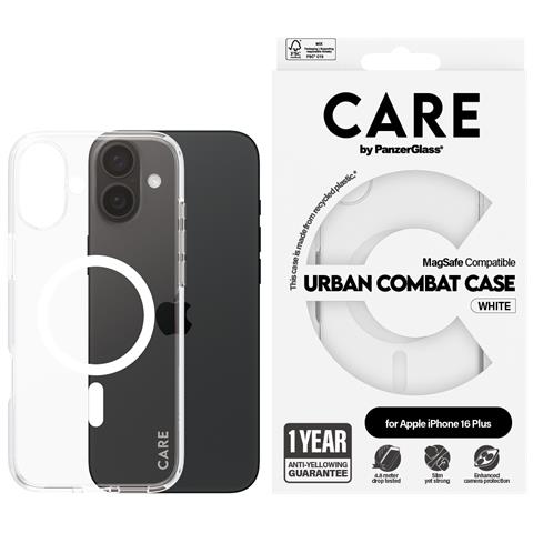 CARE by PG White MagSafe iPhone16 6.7 custodia per cellulare Cover Trasparente - Foto 4