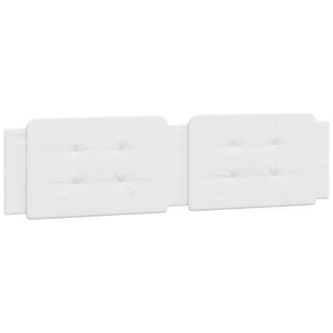 Cuscino Testiera Bianco 200 Cm In Similpelle - Foto 2