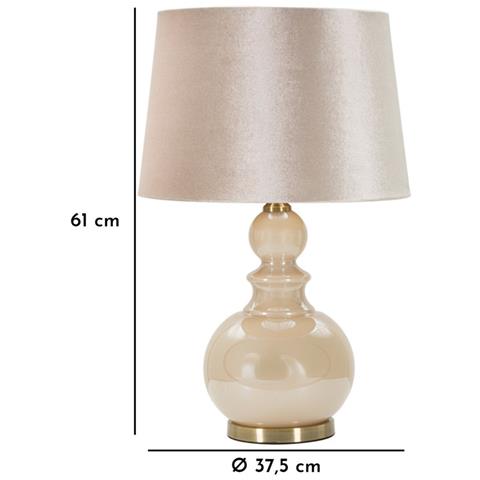 Lampada Da Tavolo Mf178 - Bianco - Metallo - 37,5x37,5x61 Cm - Foto 6