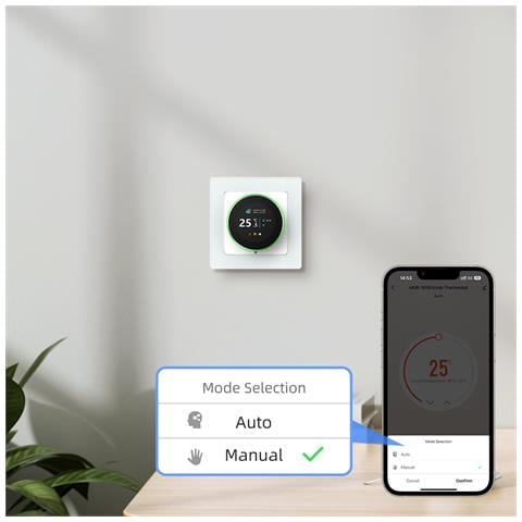 Termostato Wifi Intelligente Wt20r-3a Per Riscaldamento A Pavimento Ad Acqua - Foto 2