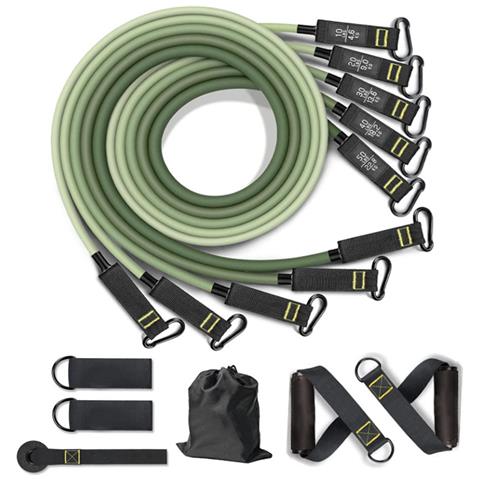 Set Di 11 Corde Di Trazione, Nuovo Set Da 200 Libbre (confezione Colorata) Per Allenamento Forza Domestico - Foto 1
