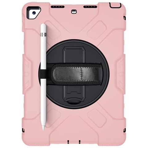 Custodia Per Ipad 9/8/7 10.2” Blindata Con Supporto Girevole Rosa - Foto 1