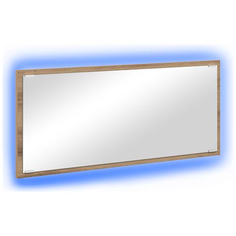 Specchio da Bagno Quercia Artigianale Legno ingegnerizzato, Vetro - Foto 1