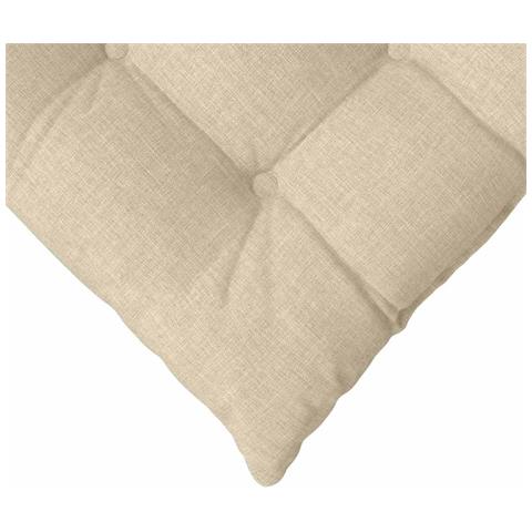 Cuscini per Seduta 2 pcs Crema 40 x 40 x 6 cm Tessuto - Foto 9