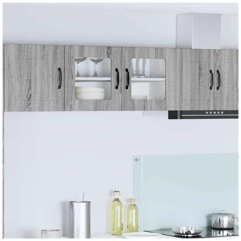 Pensile cucina Grigio Sonoma 80 x 31 x 40 cm Legno multistrato - Foto 2