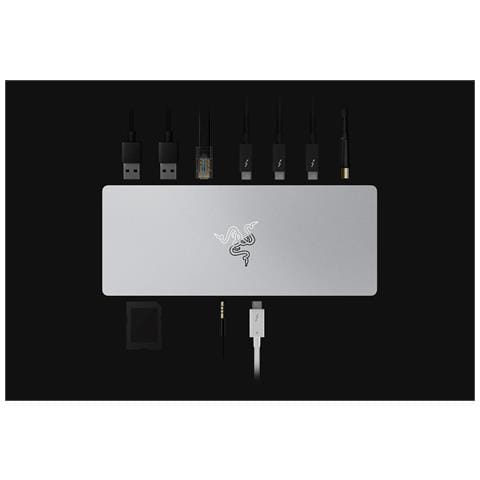 RC21-01690200-R3W1 replicatore di porte e docking station per laptop Cablato Thunderbolt 4 Grigio - Foto 4