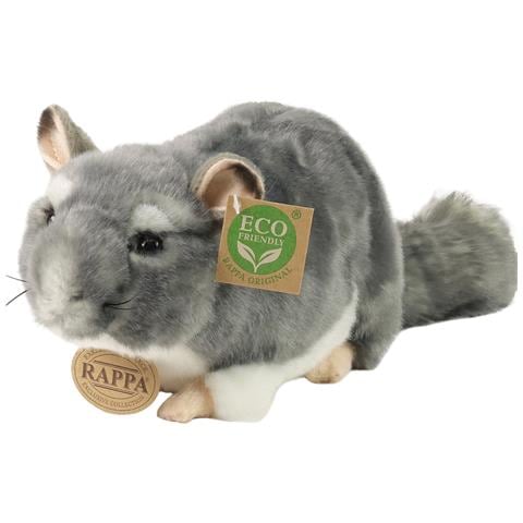 Peluche Cincillà 21cm Realista Ultra Morbido In Materiale Riciclato Ecologico, Grigio - Foto 4