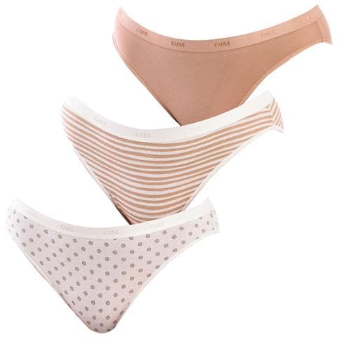 Confezione Da 3 Mutandine Slips Cotone Elasticizzato D4c17 Per Donna - Foto 1