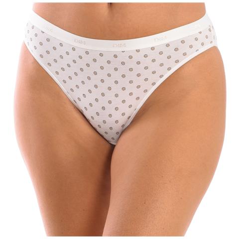 Confezione Da 3 Mutandine Slips Cotone Elasticizzato D4c17 Per Donna - Foto 7