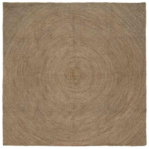 Tappeti per area Quadrato Grigio 200 x 200 cm Juta - Foto 1