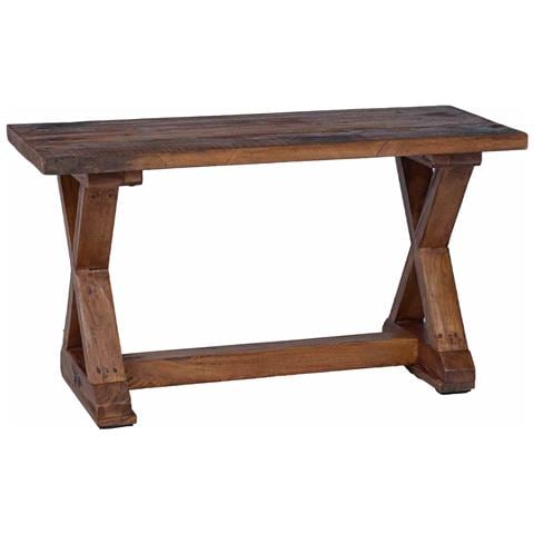 panchina Naturale 85 x 35 x 47 cm Legno massello di recupero - Foto 1