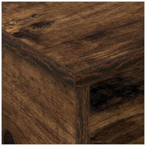 Comodino 2 pcs Rovere fumé 40 x 31 x 15 cm Legno multistrato - Foto 9