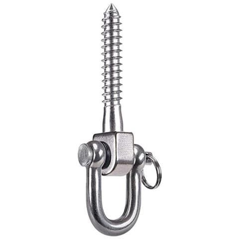 Ganci A D In Acciaio Inossidabile 2 Pezzi - Resistenti Alla Corrosione, Finitura Liscia, Eccellente Capacità Di Carico Per Altalene, Amache E Sedie Sospese - Foto 2