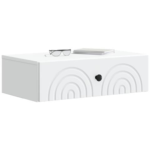 Tavolino da Parete Laterale Bianco 59 x 34,5 x 17 cm - Foto 2