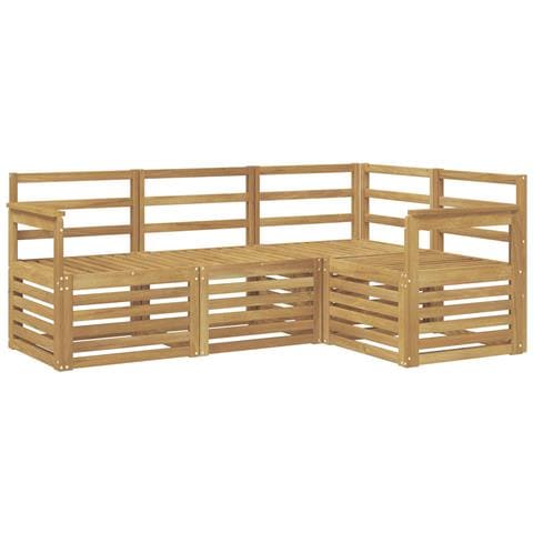 Set divani 4 pcs Bianco 187,5 x 128,5 x 73 cm - Foto 1
