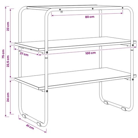 Tavolo consolle Rovere Artigianale 100 x 41 x 75 cm - Foto 9