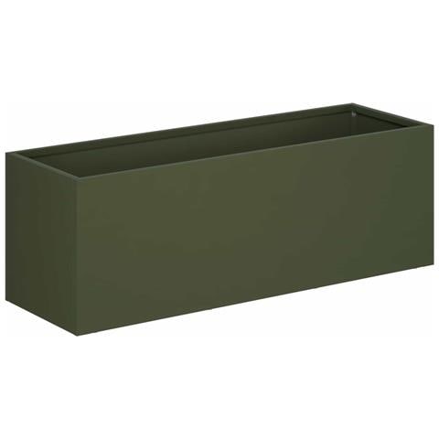Vaso da giardino Verde Oliva 40 x 20 x 20 cm - Foto 1