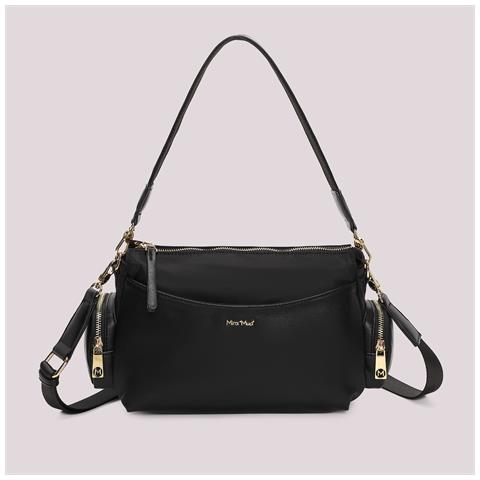 borsa a tracolla in nylon NERO - Foto 1
