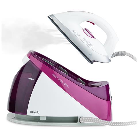 Ferro da stiro con caldaia V26,pressione 6 bar, vapore continuo 150g /min, stiratura verticale, piastra EasyGlide, 2400W, 1,1L, anticalcare - Foto 2