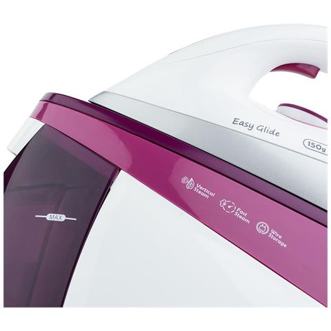 Ferro da stiro con caldaia V26,pressione 6 bar, vapore continuo 150g /min, stiratura verticale, piastra EasyGlide, 2400W, 1,1L, anticalcare - Foto 5