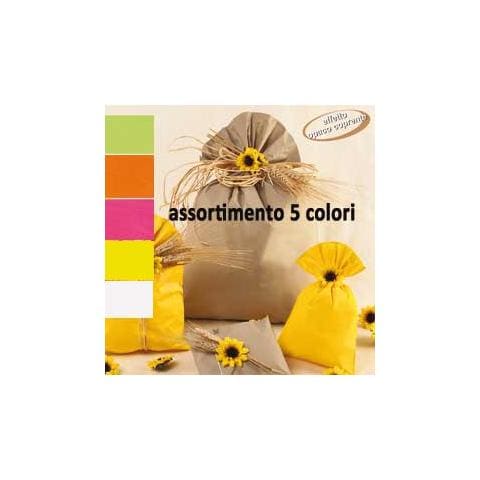 100 buste regalo in ppl perla mat 16x25cm assortimento 5 colori - Foto 1