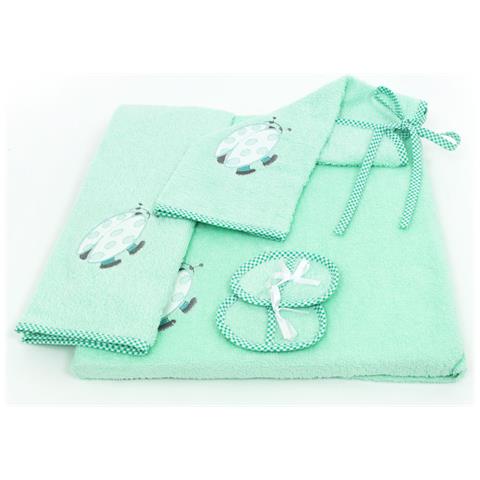 Corredo Neonato Set 4 Pezzi Modello Fabio Set 4pz Verde - Foto 4