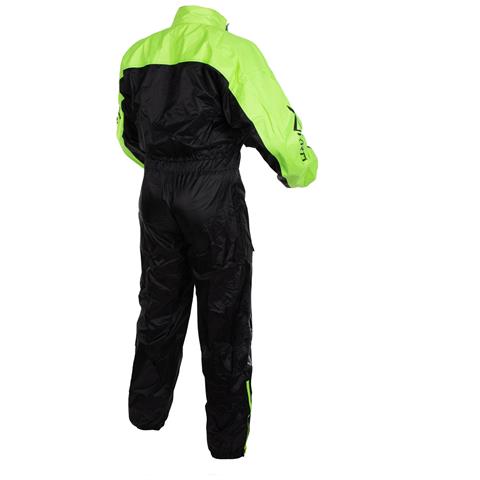 Tuta Impermeabile Antipioggia Moto Alta Visibilità Antiacqua Scooter Fluo M - Foto 3