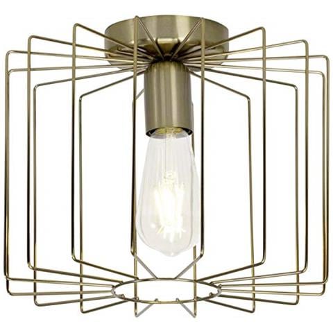 Brillante Plafoniera Onelia Metallo 1x60w E27 Lucido Ottone - Foto 1