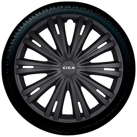 Giga 13 Mattnero Set Copricerchio Giga 13 Nero Opaco, 4 Pezzi - Foto 1