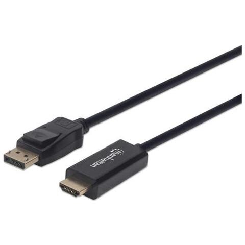 152662 Cavo E Adattatore Video 1 M Displayport Hdmi Nero (displayport 1.1 To Hdmi Cable, 1080p@ 60hz, 1m, Male - Foto 4