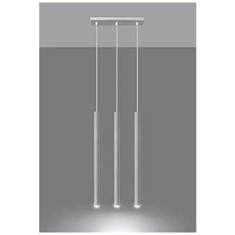 Sollux Pastelo 3 Sl. 0466 - Lampada A Sospensione Moderna A Led Bianca Per Soggiorno, Camera Da Letto, Corridoio, Ufficio, Attacco G9 - Foto 2