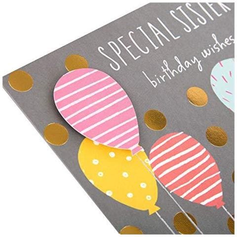 Compleanno Di Carte Per La Sorella Da - Contemporary Balloon Design - Foto 4